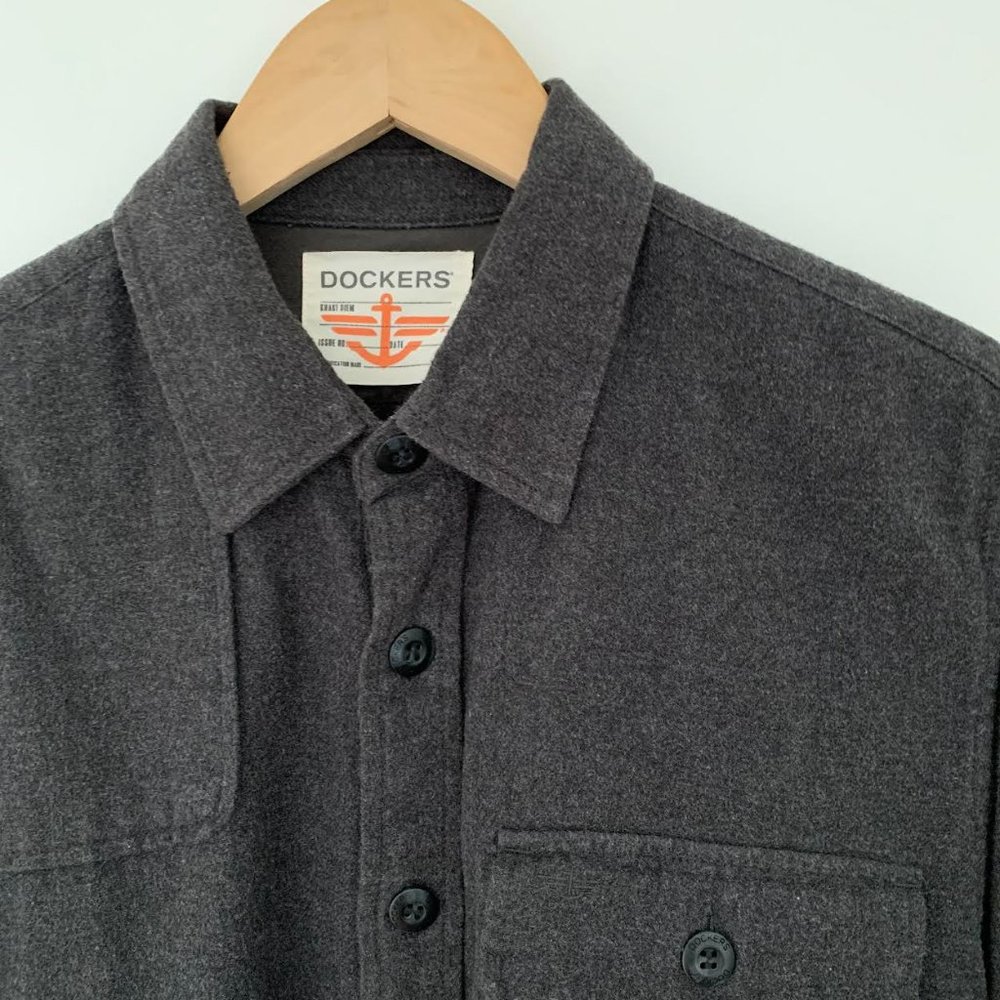 Dockers - rare! Utility style button up long sleeve shacket (Shirt/jacket)